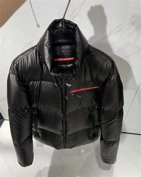 prada vintage puffa jacket|prada puffer jacket farfetch.